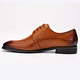 brown leather derby shoes