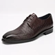 Pattern Leather Dress Shoes
