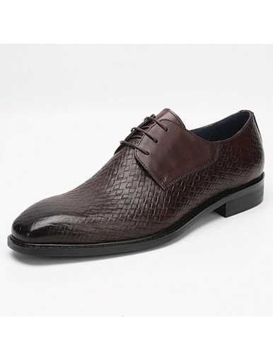 Pattern Leather Dress Shoes