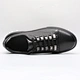 solid black color genuine leather shoes,mens casual shoes black,men leather sneaker black