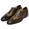 Shoe Manufacturers Handcrafted Wingtip Brogue Oxfords Shoes