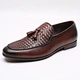 reddish brown shoes for men loafers