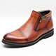 Factory wholesale office formal men dress side zipper boots