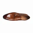 brown double monk strap shoes manufacturers