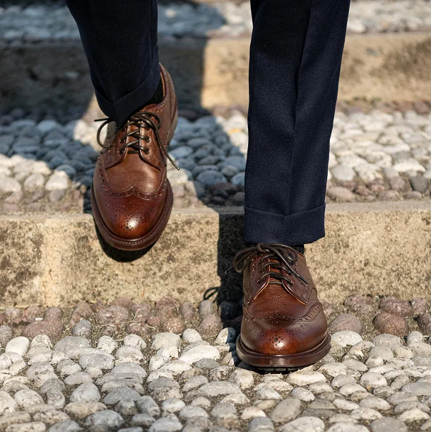 brown brogue shoes