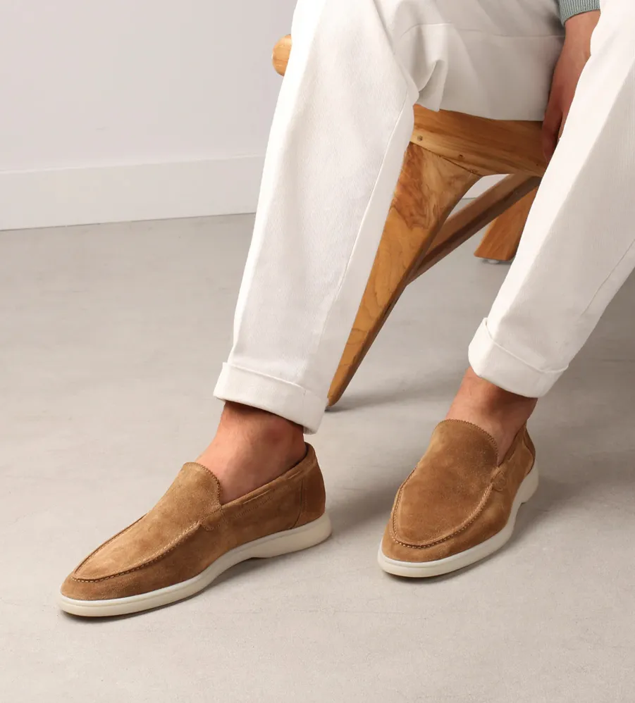 brown loafers