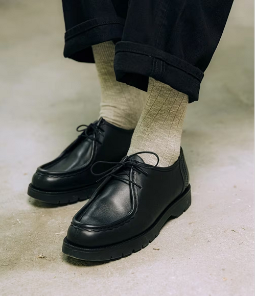men genuine leather derby shoes