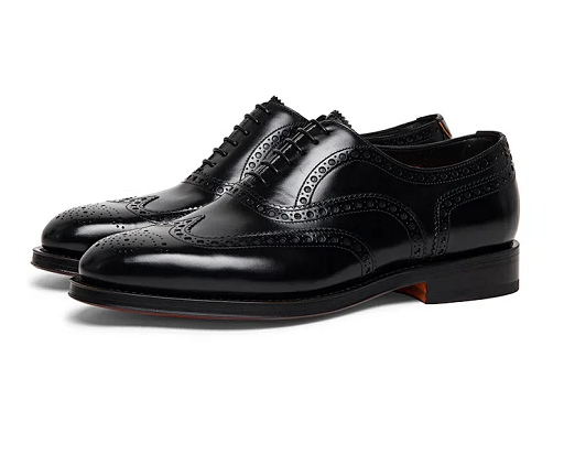 black brogue shoes