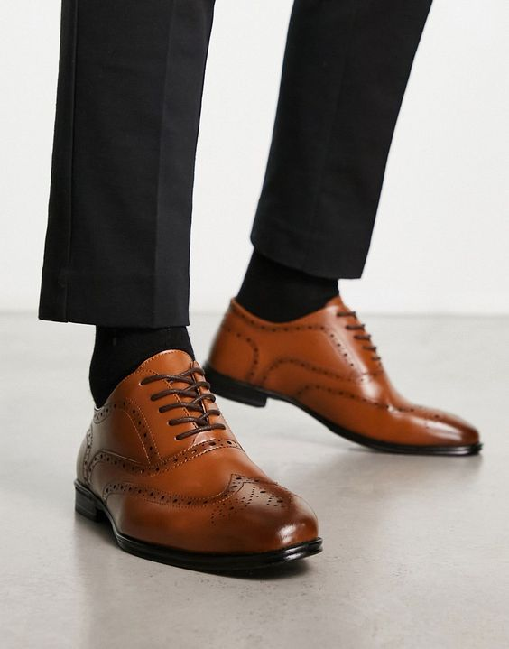 brown brogue shoes