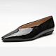 Open mouth shoes low heels black causl shoes supplier