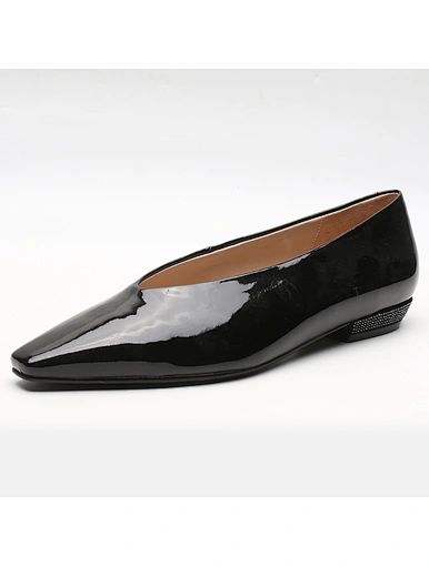 low heels black causl shoes