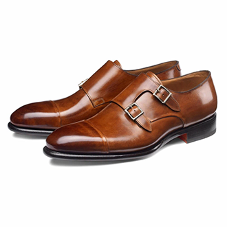 DaoDao shoes factory produces and manufactures the popularBrown Oxford Leather Double Monk Strap Shoes in the footwear market