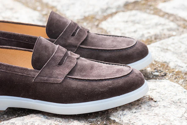 suede leather loafer