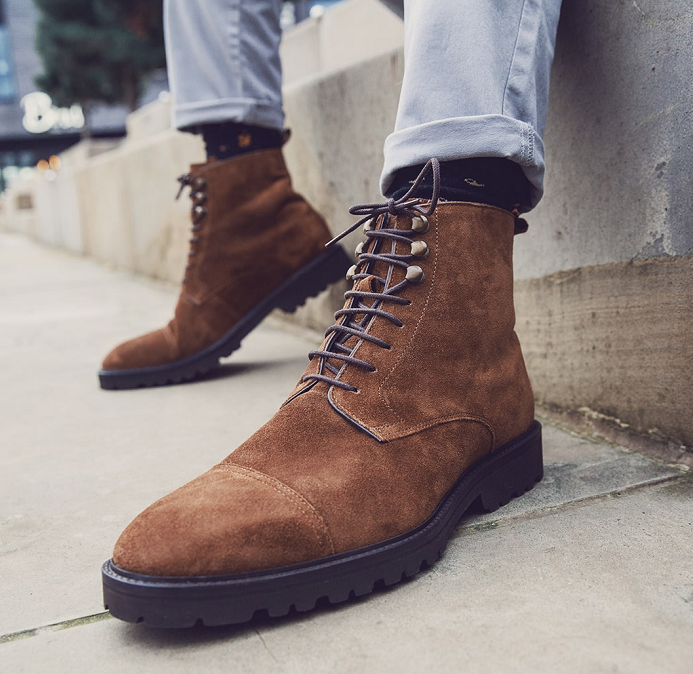 suede leather boot
