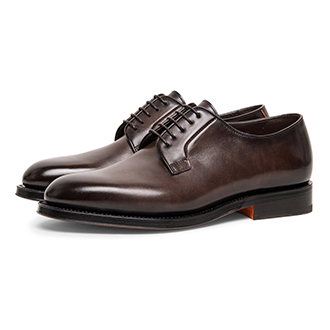 DaoDao shoes factory produces and manufactures the popular Black Leather Derby Office Wedding Shoes in the footwear market