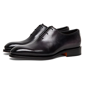 DaoDao shoes factory produces and manufactures the popular Black Genuine Leather Oxford Wholecut Shoes in the footwear market