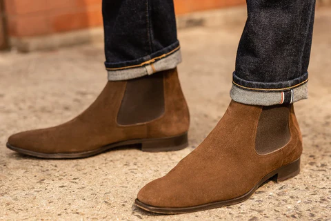 suede leather chelsea boot