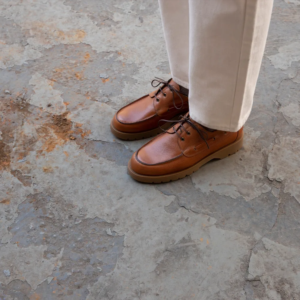 brown leather shoes