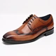 luxury brown derby shoes men