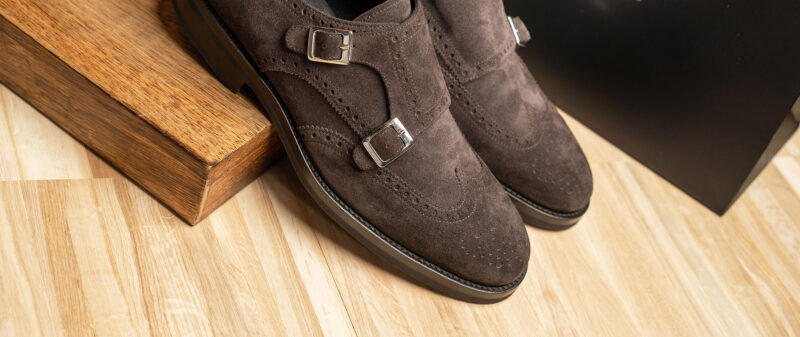 double monk strap shoes