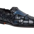 men woven leather loafer