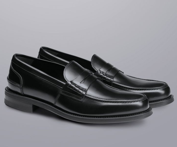 black penny loafer