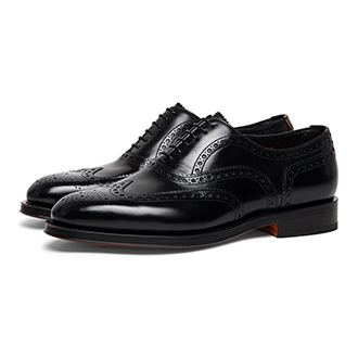 DaoDao shoes factory produces and manufactures the popular Black Oxford Full Brogues Style  Leather Shoes in the footwear market