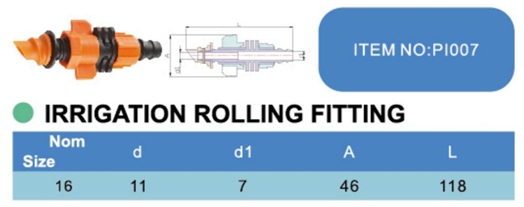 Irrigation Rolling Fitting