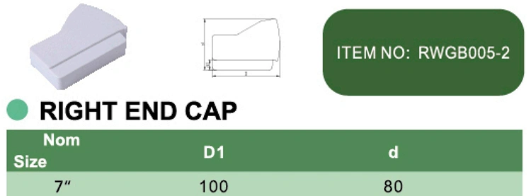 PVC RIGHT END CAP