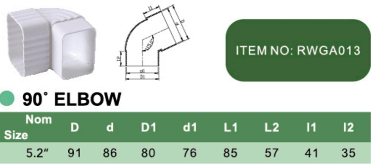 PVC 90° ELBOW FITTING