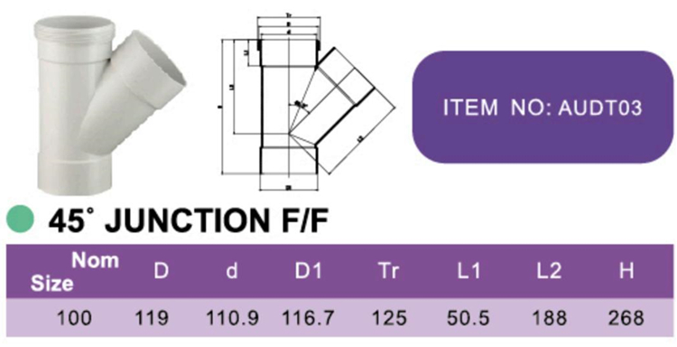 45° JUNCTION F/F