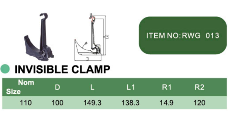PVC INVISIBLE CLAMP