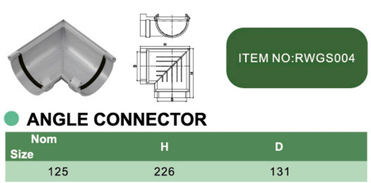 PVC ANGLE CONNECTOR