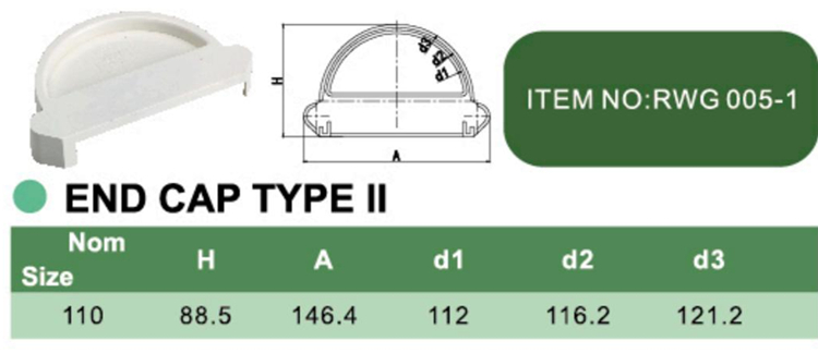 PVC END CAP TYPE II