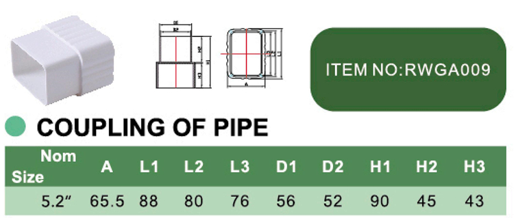 PVC COUPLING OF PIPE
