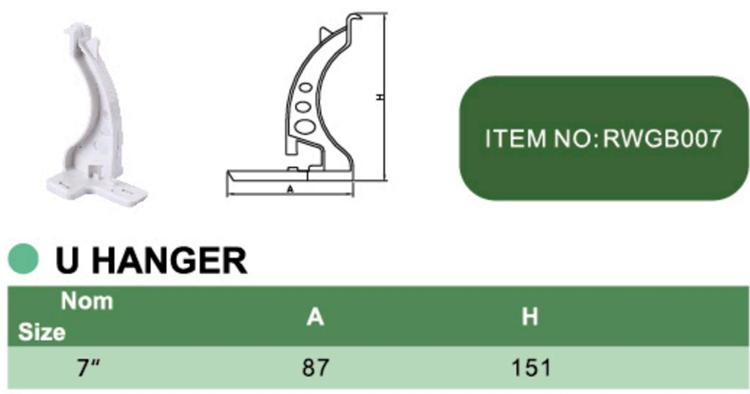 PVC U HANGER