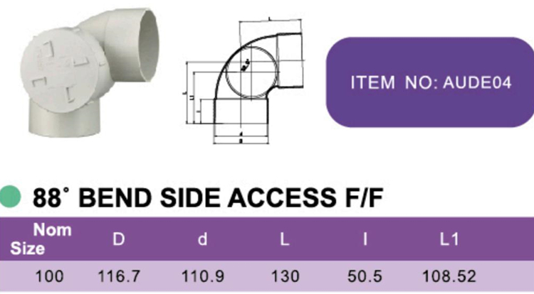 88° BEND SIDE ACCESS F/F