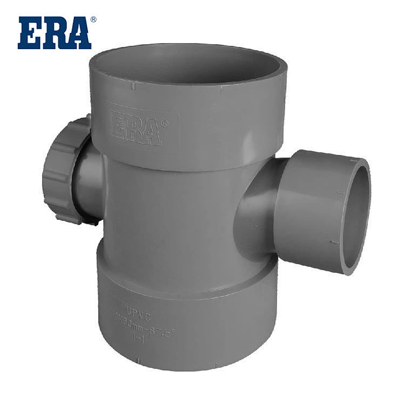 PVC REDUCING TEE WITH INSPECTION PORT