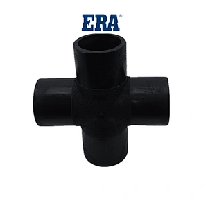 PE/HDPE Butt Welding Reducing Cross Fitting for Sewage Treatment