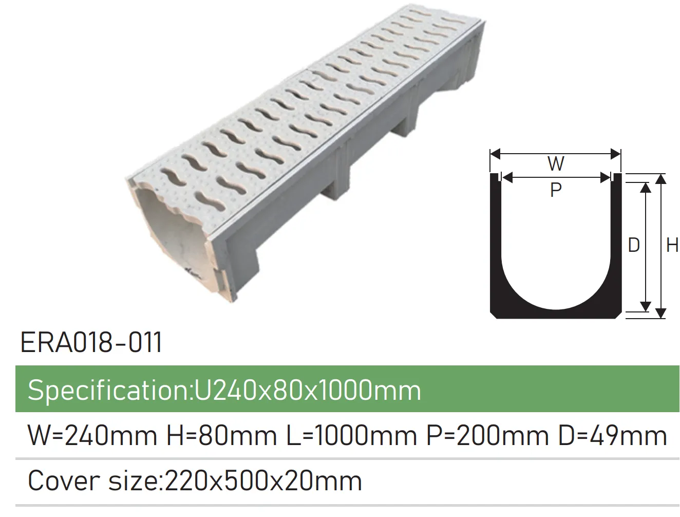 COMPOSITE DRAINCHANNEL