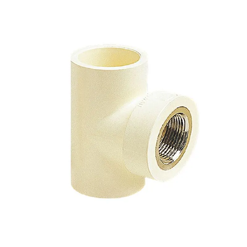 TEE 90­° ADAPTOR WITH BRASS INSERT