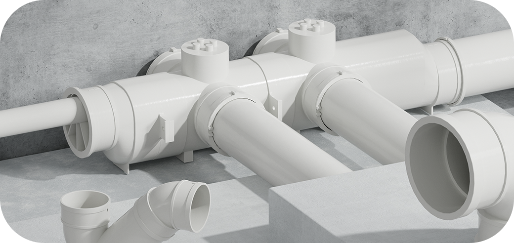 PVC-U same layer drainage