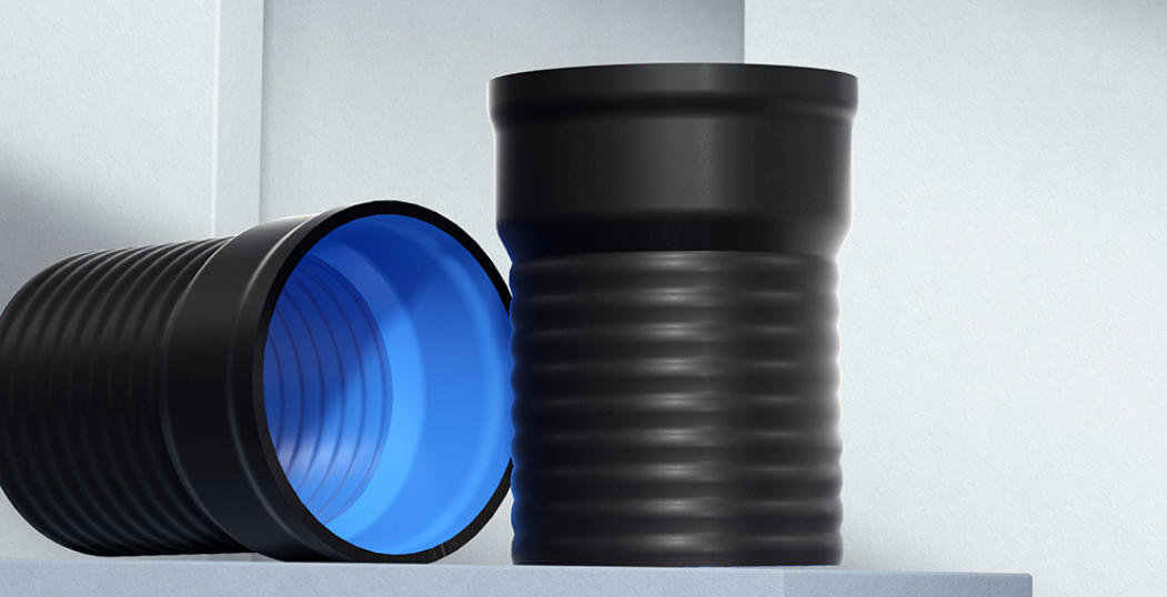 HDPE three-layer wall composite reinforced pipe