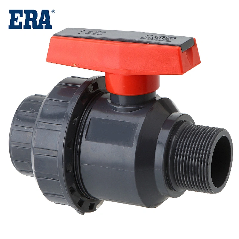 Factory price logo custom 1inch 3inch PVC male single union ball valve