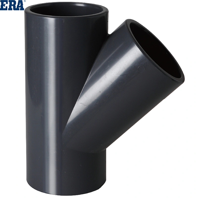 PVC PN16 Pipe Fittings Skew Tee With DVGW Certificate elbow