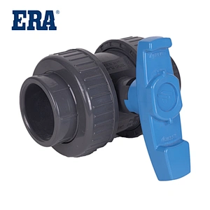 Drawing blue handle II PVC True Union Ball Valve