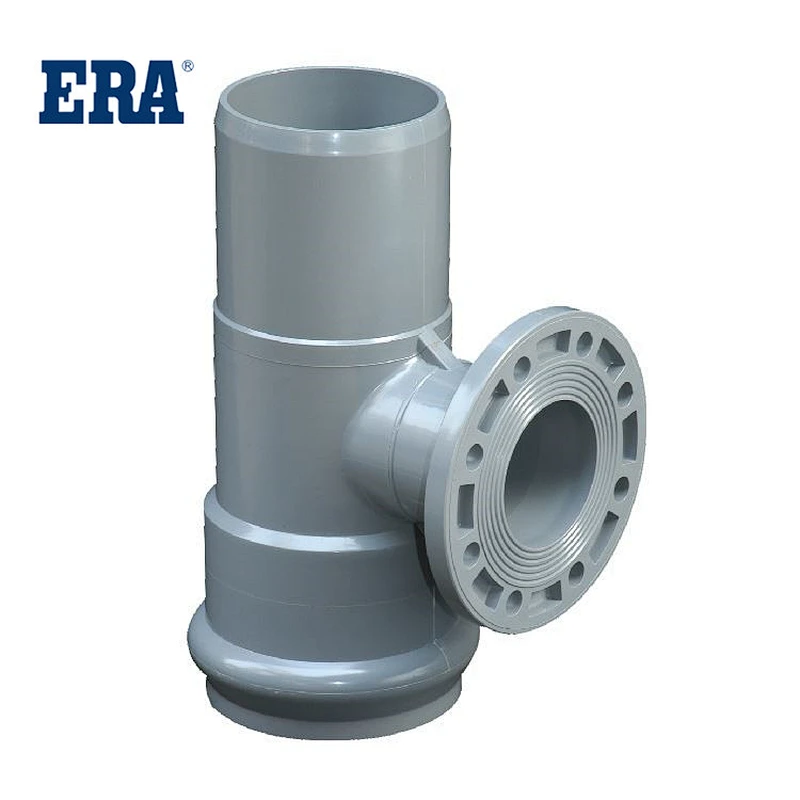 PVC FITTINGS ONE FAUCET ONE FLANGE ONE INSERT REDUCING TEE