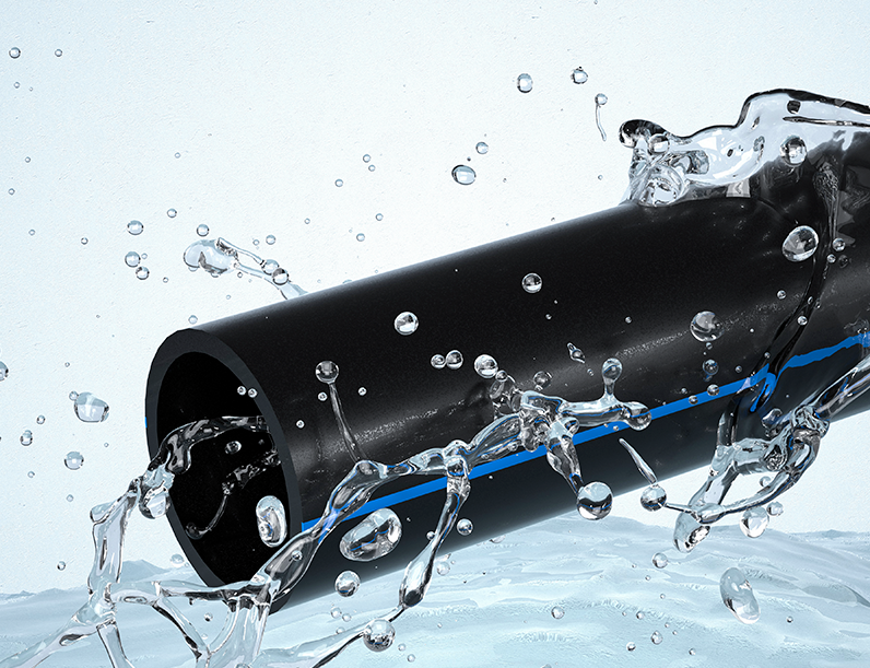 ADHD HDPE water supply pipe