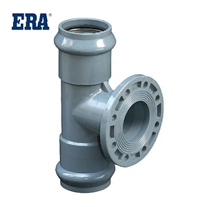 PVC FITTINGS TWO FAUCET ONE FLANGE REGULAR TEE