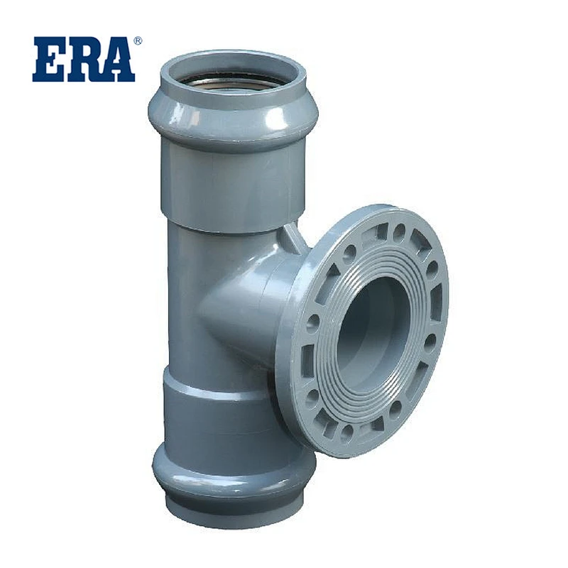 PVC FITTINGS TWO FAUCET ONE FLANGE REGULAR TEE